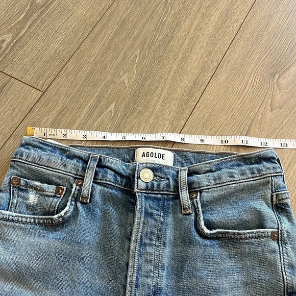 Agolde Denim Cut Off Shorts Nico Size 25 - Picture 9 of 12